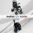 Load image into Gallery viewer, ComfyGO Glide Care G-5 lightweight foldable electric wheelchair with sleek design and compact frame, suitable for easy mobility.