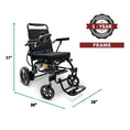 Load image into Gallery viewer, ComfyGO Glide Care G-5 lightweight foldable electric wheelchair with adjustable dimensions and compact design for easy mobility.