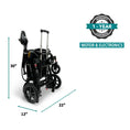 Load image into Gallery viewer, ComfyGO Glide Care G-5 lightweight foldable electric wheelchair with compact design and adjustable features, shown from side angle.