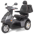 Load image into Gallery viewer, Gray Afi-S3 3-wheel heavy-duty bariatric mobility scooter by Discover Your Mobility, with sturdy design and large wheels.
