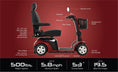 Load image into Gallery viewer, Pride Maxima 4-wheel scooter from Discover Your Mobility, featuring a sturdy frame and comfortable seat for easy mobility.
