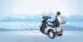 Load image into Gallery viewer, Discover Your Mobility Afi-S3 3-wheel heavy-duty bariatric mobility scooter with sturdy frame and comfortable seating.