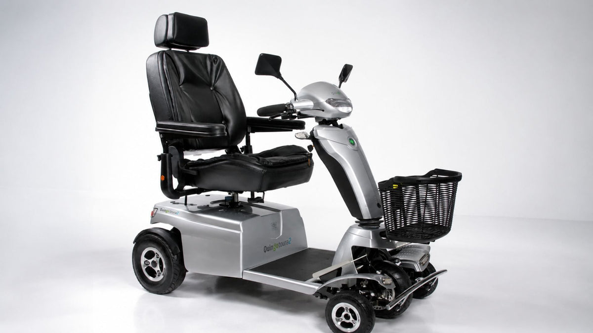 Best heavy duty mobility scooter with comfortable high-back seat and front basket for outdoor use