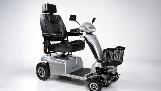 Best heavy duty mobility scooter with comfortable high-back seat and front basket for outdoor use