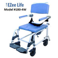 Load image into Gallery viewer, Ezee Life Model #180-4W Aluminum Shower Commode 18″ seat
