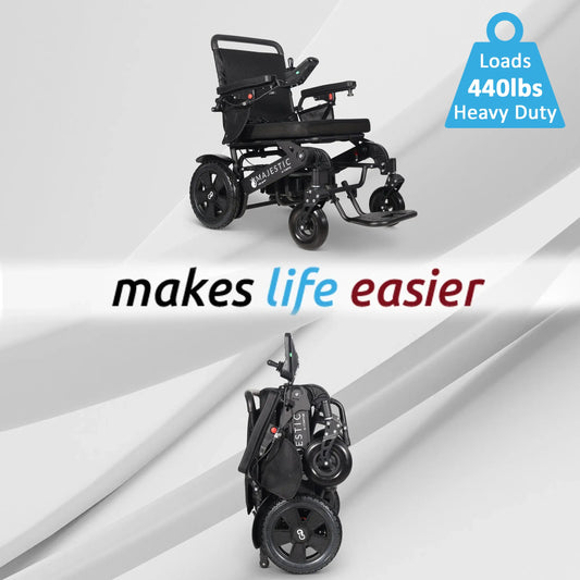 MAJESTIC 440 HD PLUS Remote Controlled Heavy Duty Electric Wheelchair