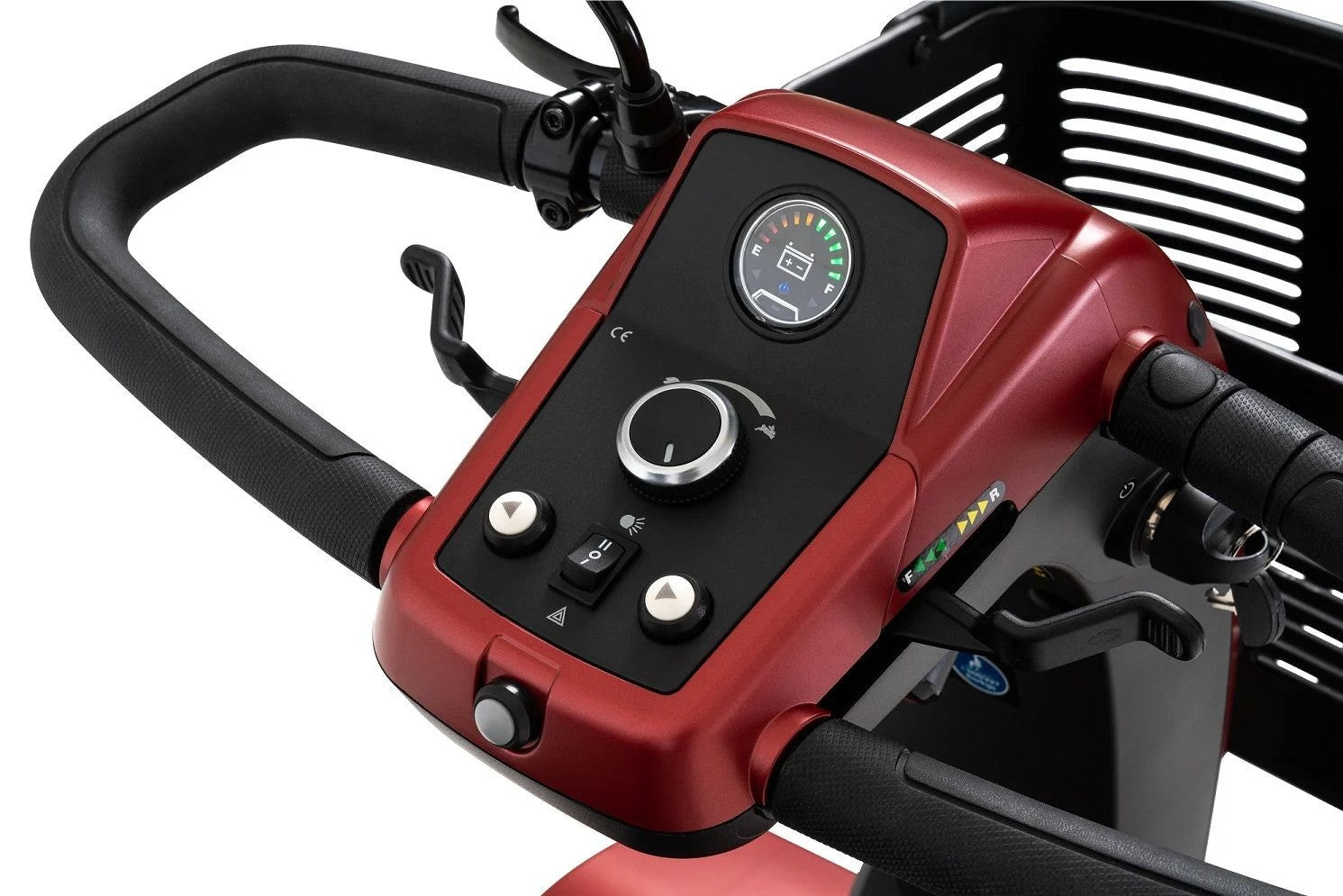 Discover Your Mobility Pride Maxima 4-wheel scooter with comfortable seat and sturdy frame, ideal for mobility assistance.