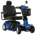 Load image into Gallery viewer, Discover Your Mobility Pride Maxima 4-wheel scooter showing a sturdy, comfortable ride with a spacious seat and robust four-wheel design.

