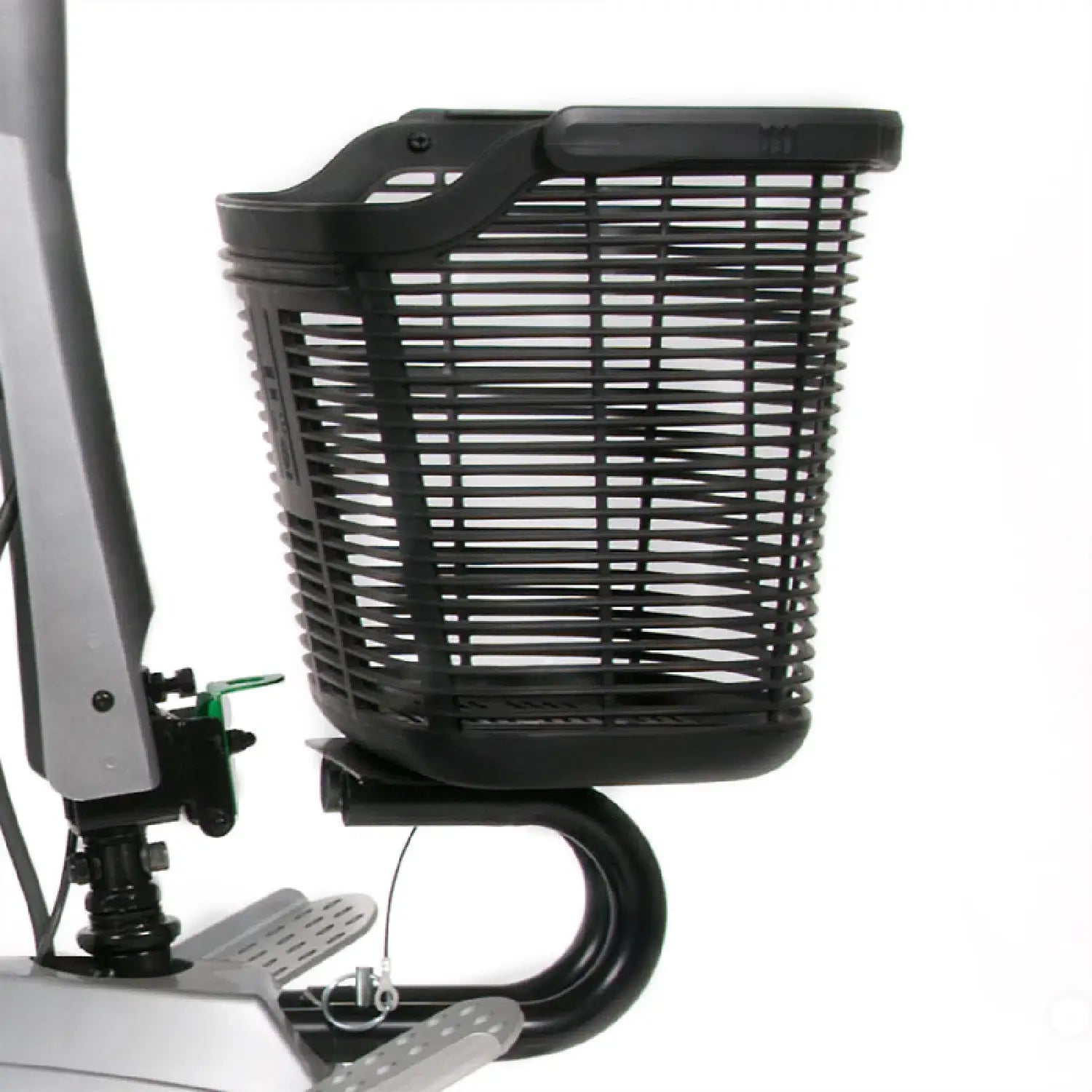ComfyGO Quingo Flyte mobility scooter with MK2 self-loading ramp and docking station, designed for easy transport and accessibility.