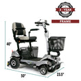 Load image into Gallery viewer, ComfyGO Quingo Flyte mobility scooter with MK2 self-loading ramp and docking station for easy accessibility and transport.
