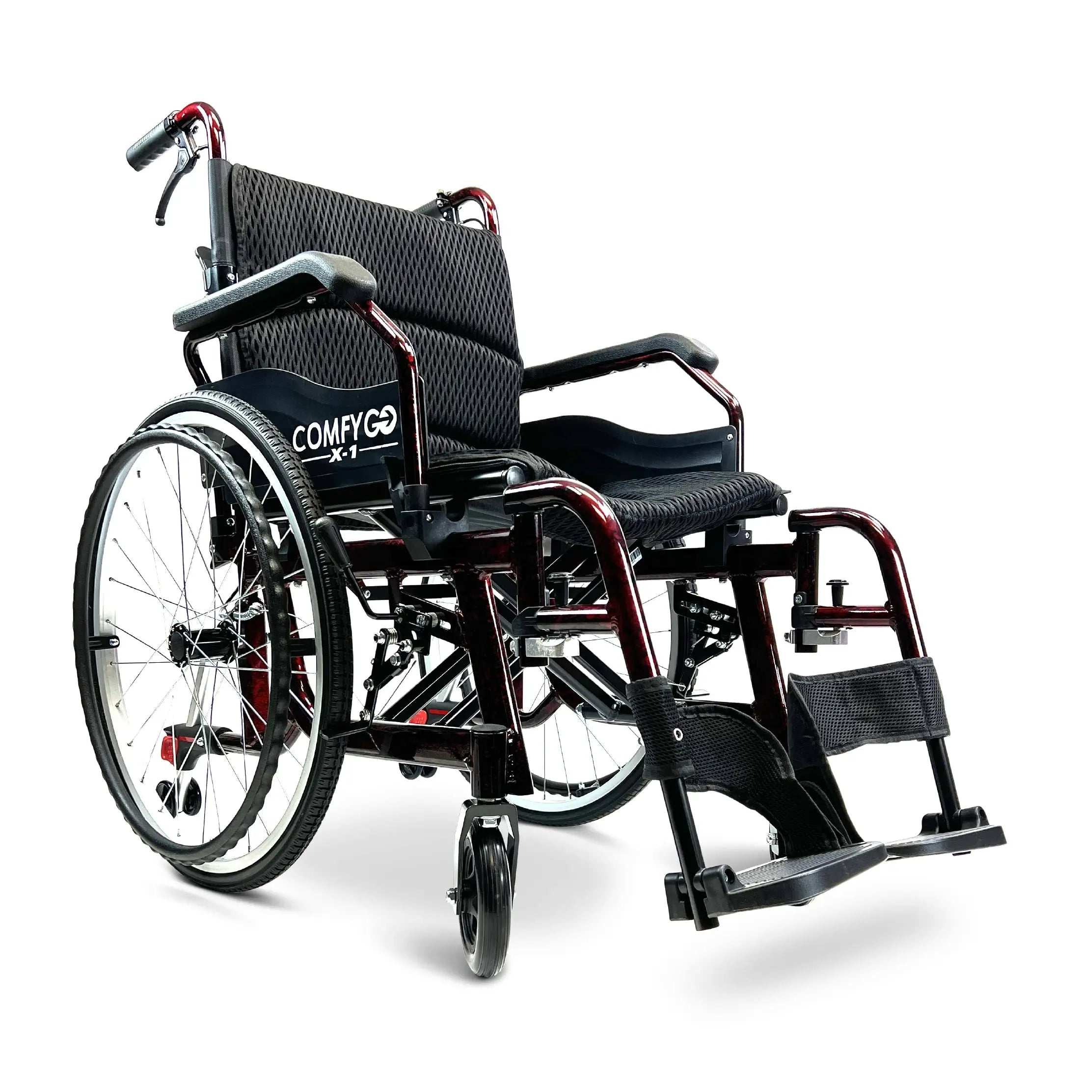 ComfyGO X-1  Lightweight Manual Wheelchair with Quick-Detach Wheels