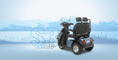 Load image into Gallery viewer, Discover Your Mobility Afi-S3 Dual Wide two-passenger 3-wheel heavy-duty bariatric mobility scooter, showing the wide seat and sturdy frame.
