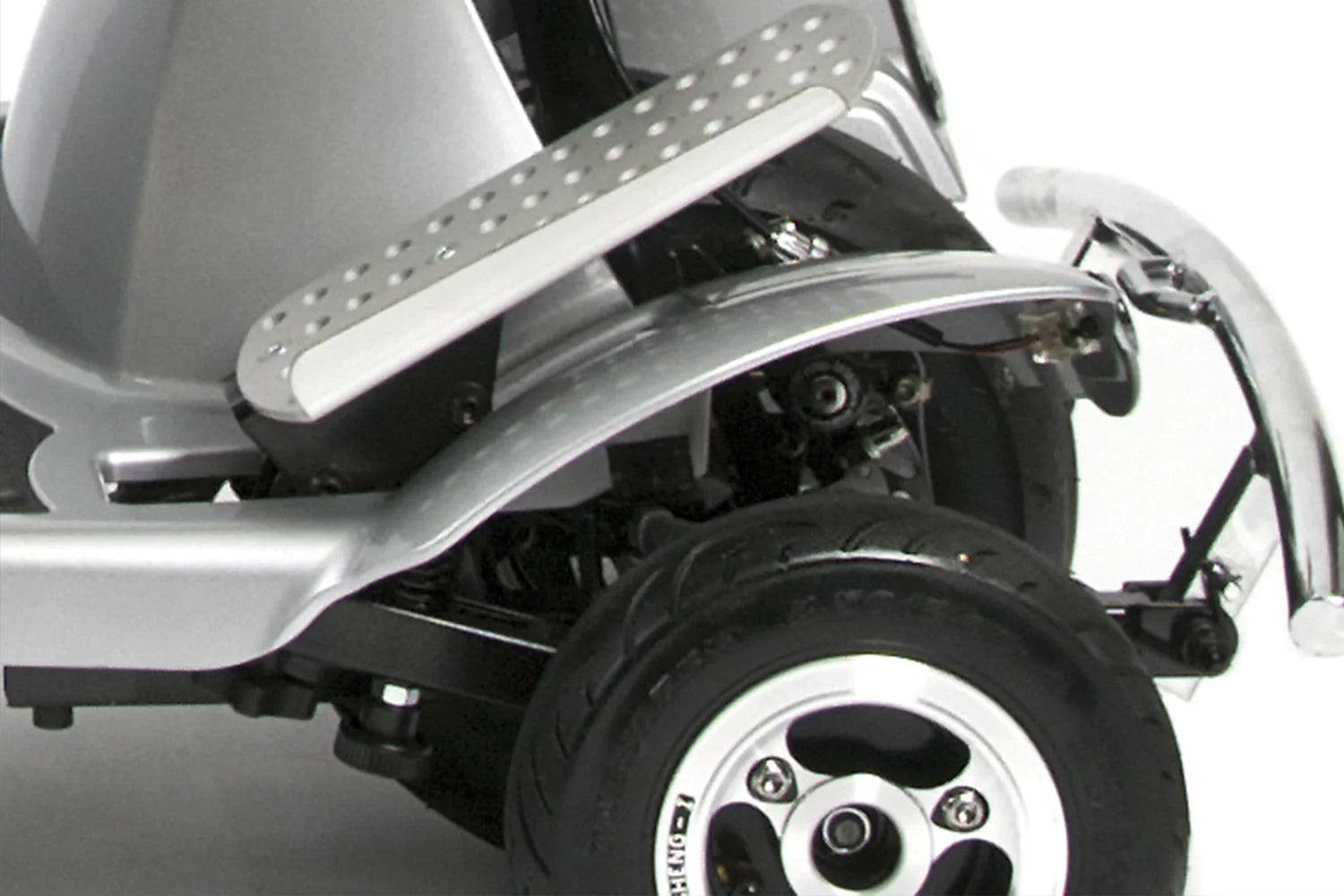 ComfyGO Quingo Toura 2 electric mobility scooter with a sleek design, comfortable seat, and sturdy wheels for outdoor mobility.